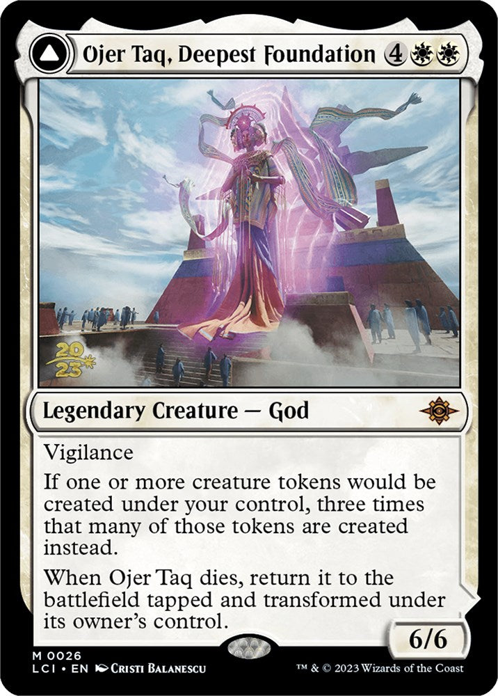 Ojer Taq, Deepest Foundation // Temple of Civilization [The Lost Caverns of Ixalan Prerelease Cards] | North Game Den