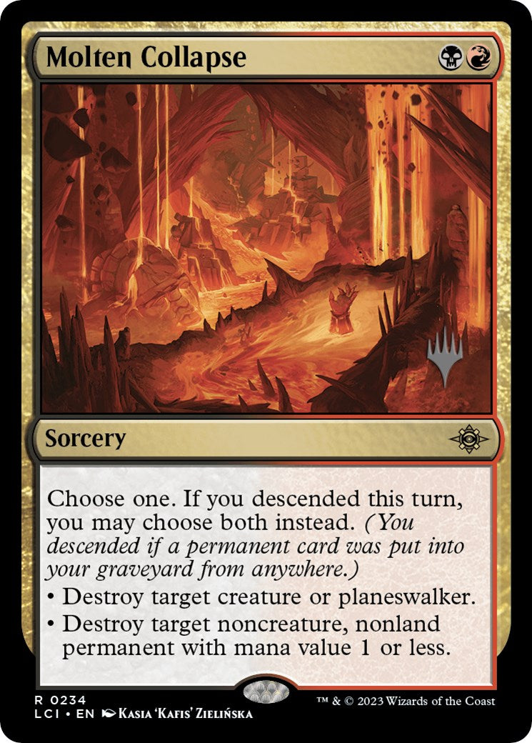 Molten Collapse (Promo Pack) [The Lost Caverns of Ixalan Promos] | North Game Den