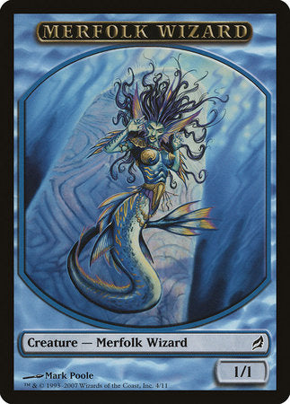 Merfolk Wizard Token [Lorwyn Tokens] | North Game Den