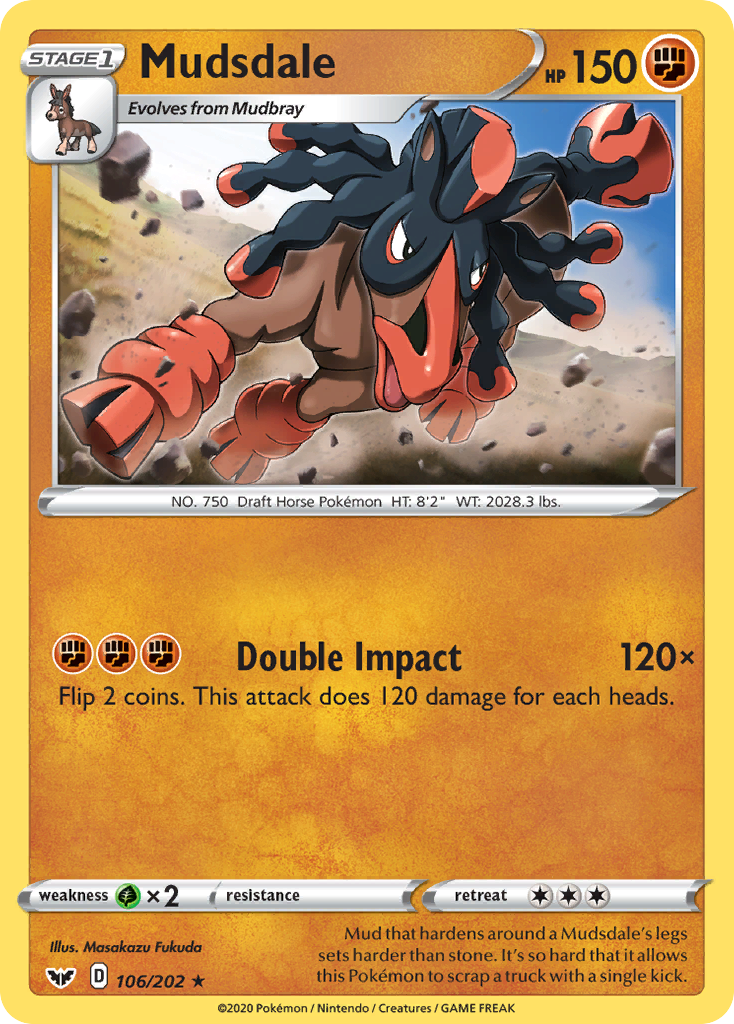 Mudsdale (106/202) [Sword & Shield: Base Set] | North Game Den