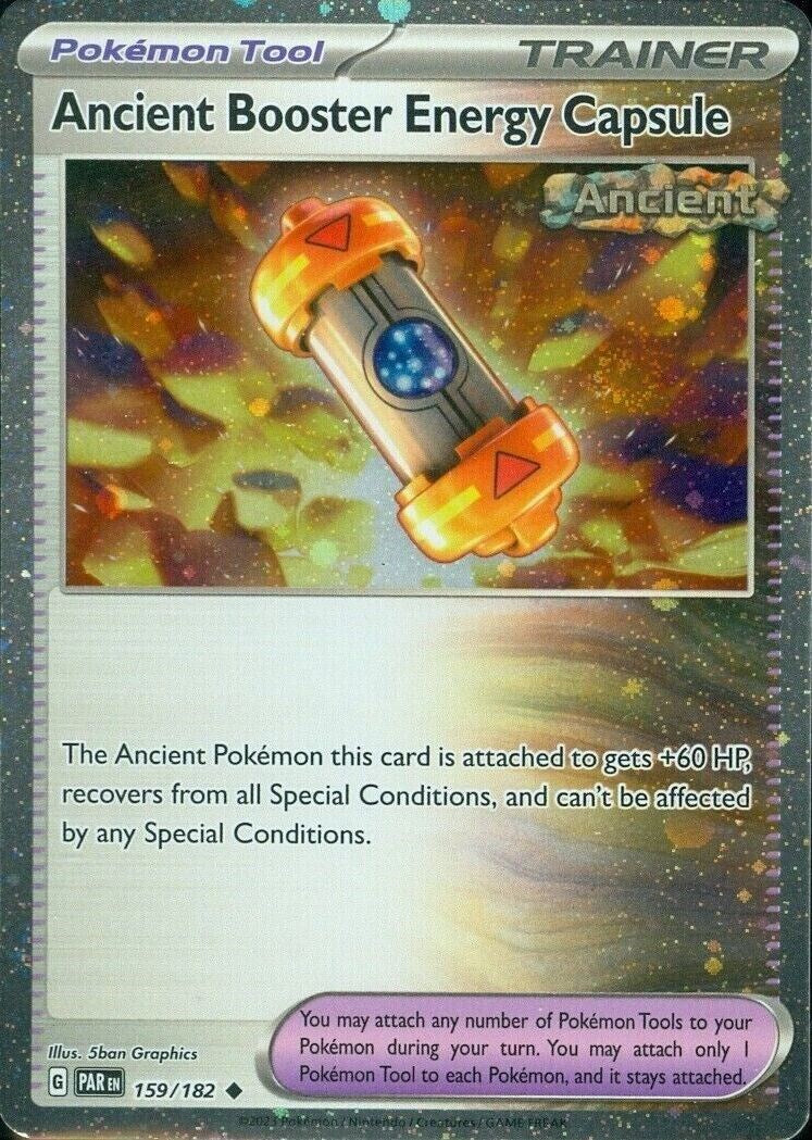 Ancient Booster Energy Capsule (159/182) (Cosmos Holo) [Scarlet & Violet: Paradox Rift] | North Game Den