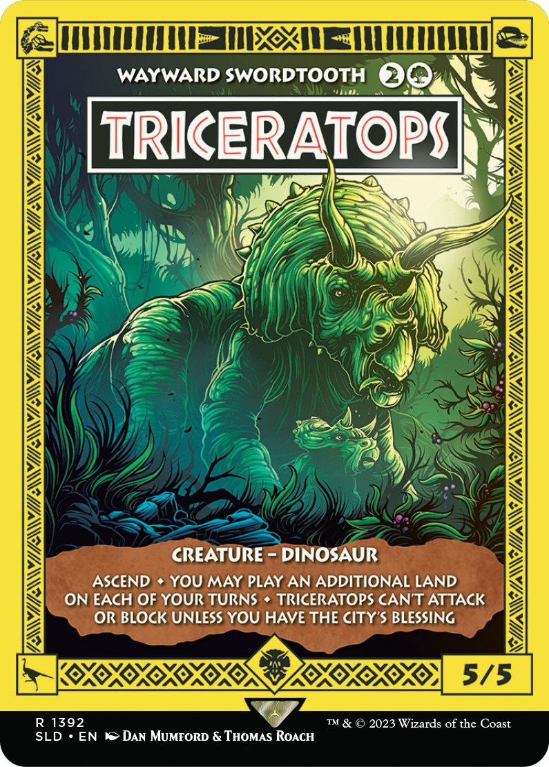 Triceratops - Wayward Swordtooth [Secret Lair Drop Series] | North Game Den