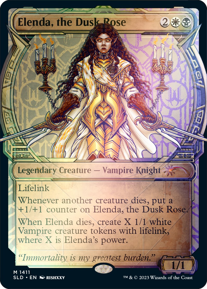 Elenda, the Dusk Rose (Rainbow Foil) [Secret Lair Drop Series] | North Game Den