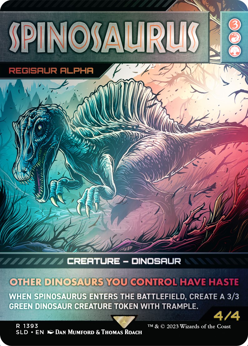 Spinosaurus - Regisaur Alpha (Rainbow Foil) [Secret Lair Drop Series] | North Game Den