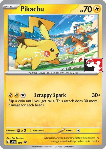 Pikachu (101) (Play Pokemon Promo) [League & Championship Cards] | North Game Den