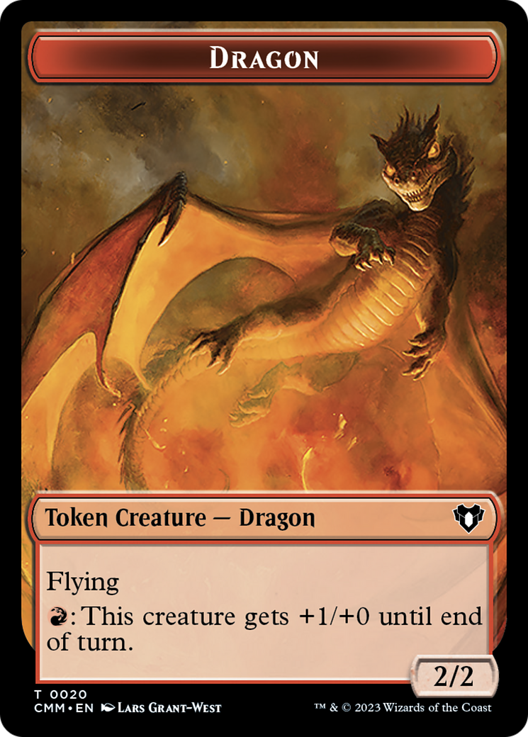 Dragon Token (20) [Commander Masters Tokens] | North Game Den