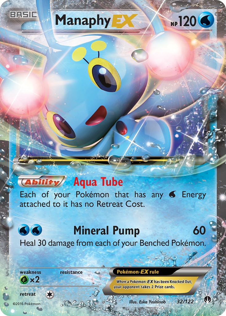 Manaphy EX (32/122) [XY: BREAKpoint] | North Game Den