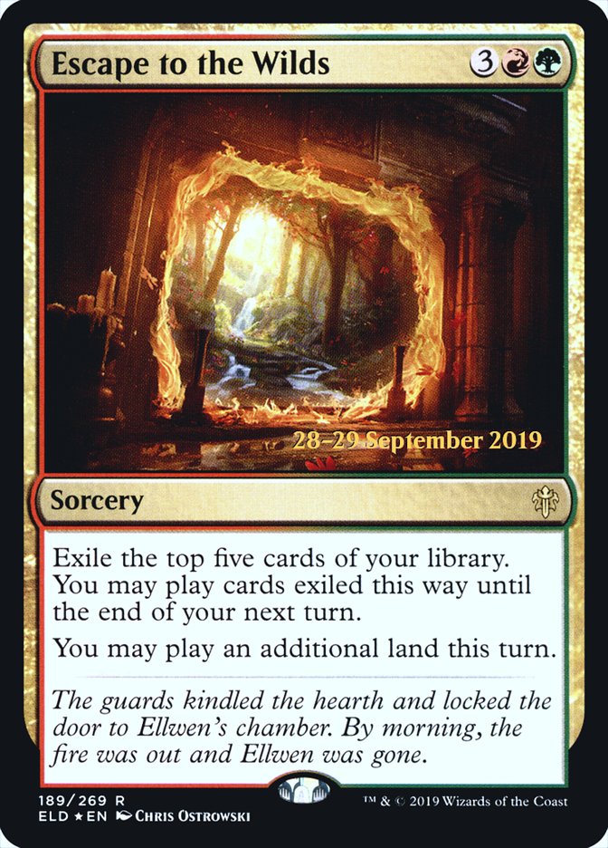 Escape to the Wilds  [Throne of Eldraine Prerelease Promos] | North Game Den