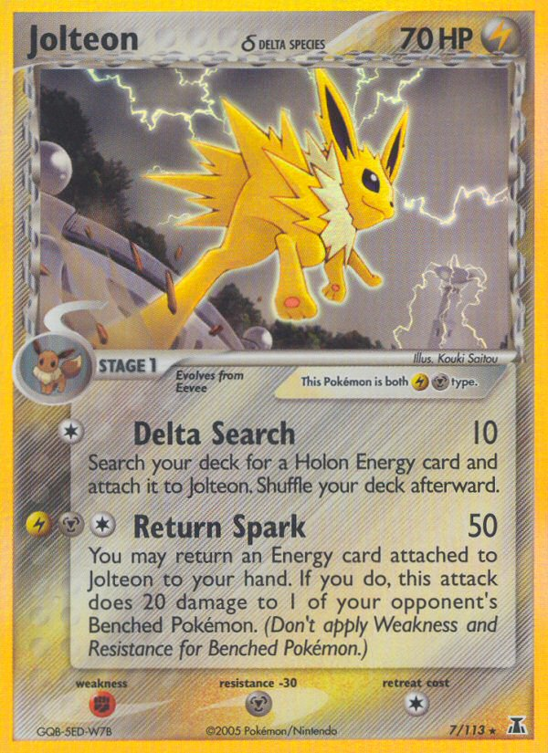 Jolteon (7/113) (Delta Species) [EX: Delta Species] | North Game Den