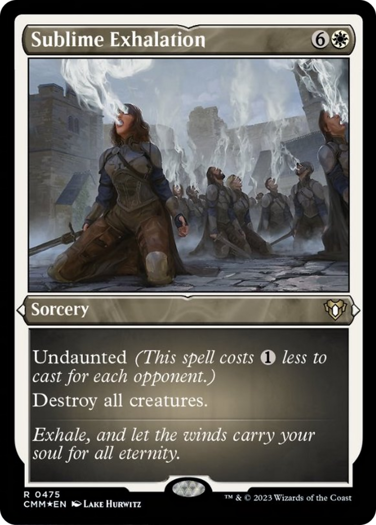 Sublime Exhalation (Foil Etched) [Commander Masters] | North Game Den