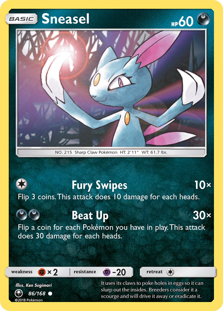 Sneasel (86/168) [Sun & Moon: Celestial Storm] | North Game Den