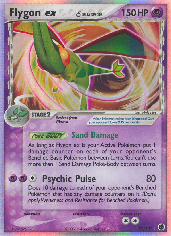 Flygon ex (92/101) (Delta Species) [EX: Dragon Frontiers] | North Game Den