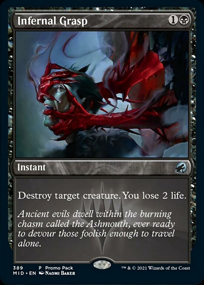 Infernal Grasp (Promo Pack) [Innistrad: Midnight Hunt Promos] | North Game Den