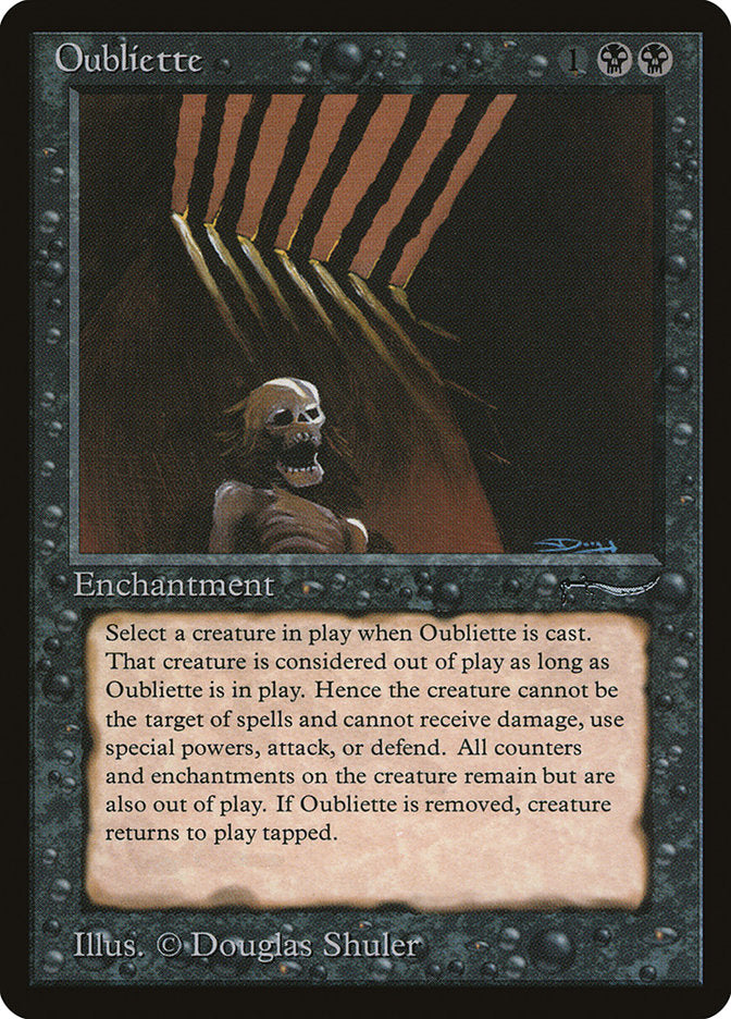 Oubliette (Dark Mana Cost) [Arabian Nights] | North Game Den