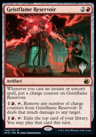 Geistflame Reservoir (Promo Pack) [Innistrad: Midnight Hunt Promos] | North Game Den