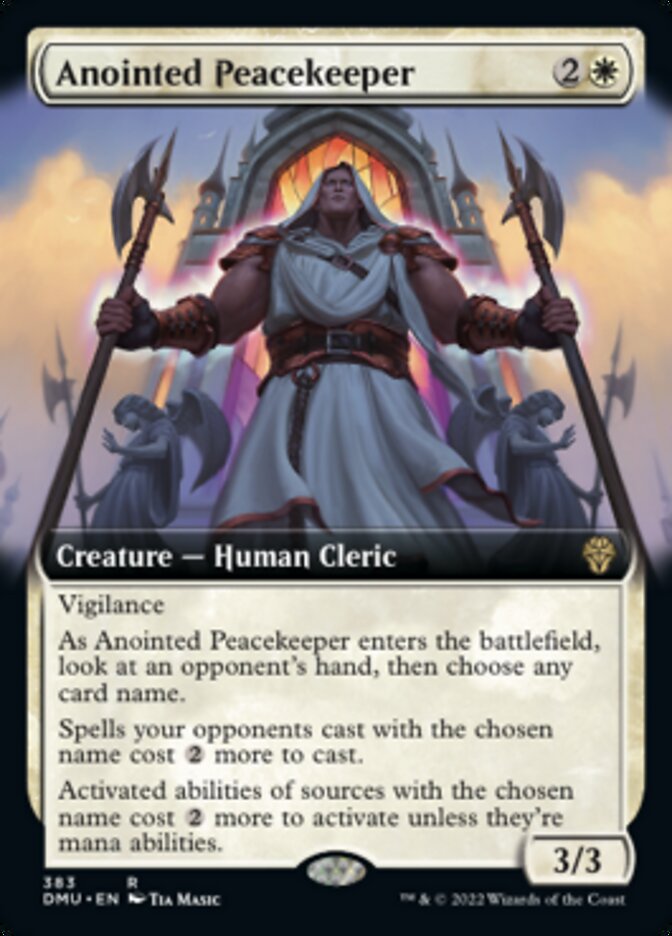 Anointed Peacekeeper (Extended Art) [Dominaria United] | North Game Den