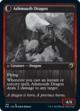 Smoldering Egg // Ashmouth Dragon [Innistrad: Double Feature] | North Game Den