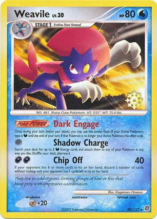 Weavile (40/132) [Countdown Calendar Promos] | North Game Den