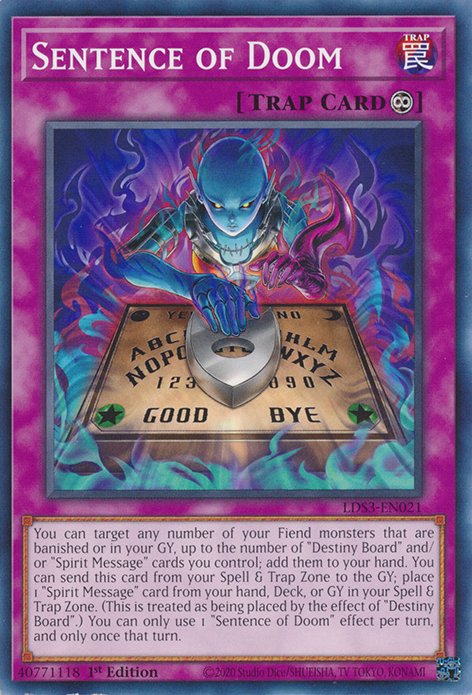 Sentence of Doom [LDS3-EN021] Common | North Game Den