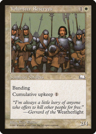 Volunteer Reserves [Weatherlight] | North Game Den