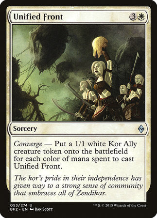 Unified Front [Battle for Zendikar] | North Game Den