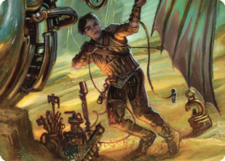 Mishra, Excavation Prodigy Art Card [The Brothers' War Art Series] | North Game Den