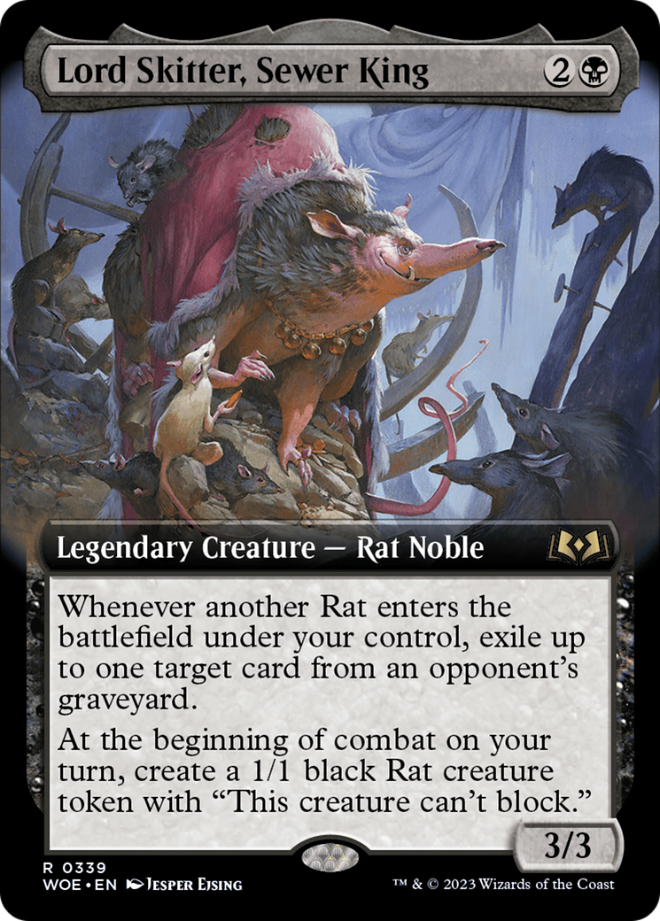 Lord Skitter, Sewer King (Extended Art) [Wilds of Eldraine] | North Game Den
