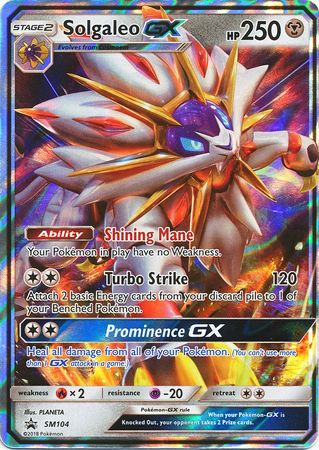 Solgaleo GX (SM104) (Jumbo Card) [Sun & Moon: Black Star Promos] | North Game Den