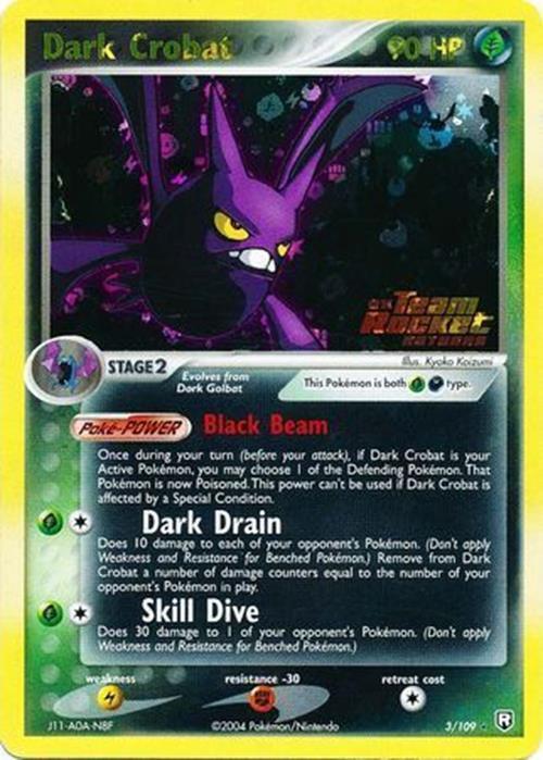 Dark Crobat (3/109) (Stamped) [EX: Team Rocket Returns] | North Game Den