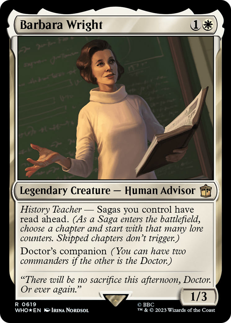 Barbara Wright (Surge Foil) [Doctor Who] | North Game Den