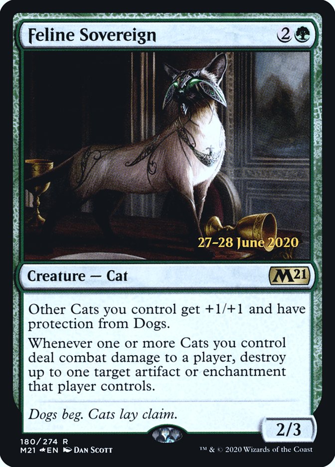 Feline Sovereign  [Core Set 2021 Prerelease Promos] | North Game Den