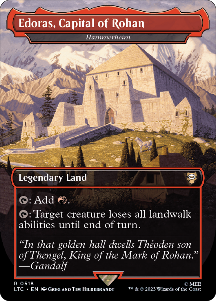 Edoras, Capital of Rohan - Hammerheim (Borderless) [The Lord of the Rings: Tales of Middle-Earth Commander] | North Game Den