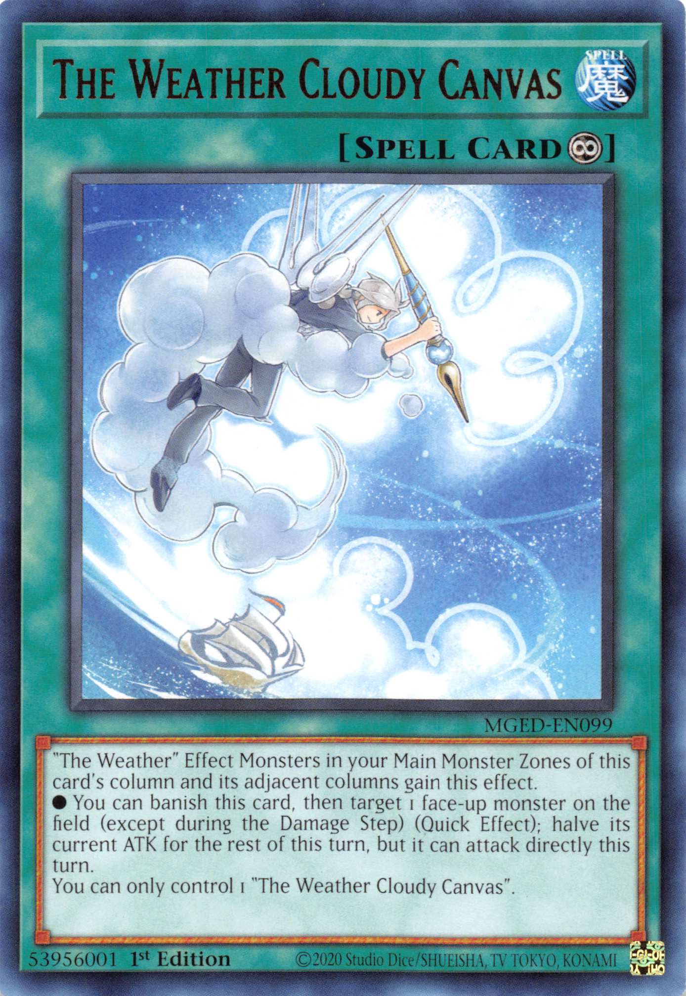 The Weather Cloudy Canvas [MGED-EN099] Rare | North Game Den