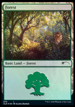 Forest (Cats) (576) [Secret Lair Drop Promos] | North Game Den