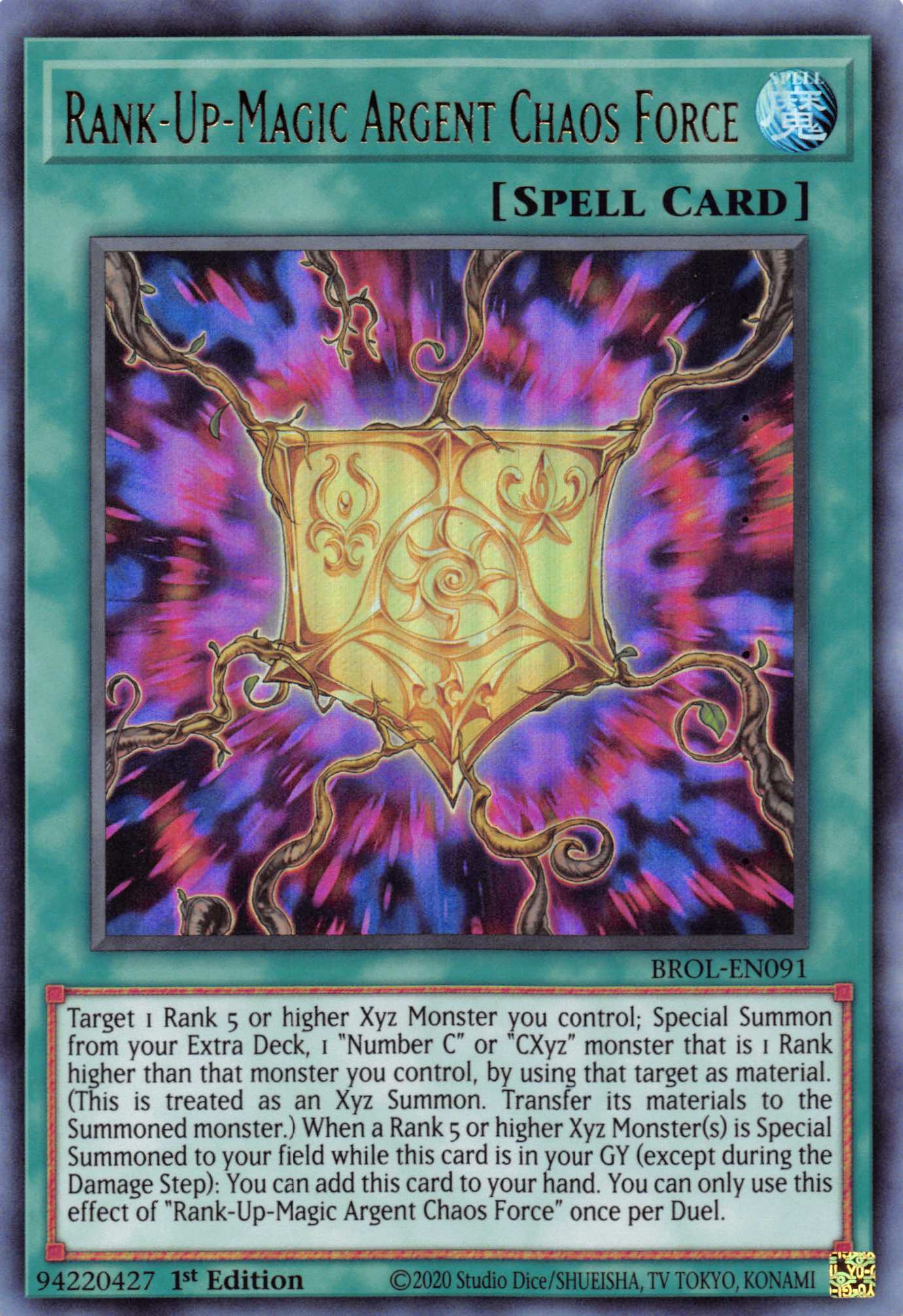 Rank-Up-Magic Argent Chaos Force [BROL-EN091] Ultra Rare | North Game Den