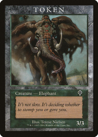 Elephant Token (Invasion) [Magic Player Rewards 2001] | North Game Den