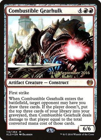 Combustible Gearhulk [Kaladesh Promos] | North Game Den