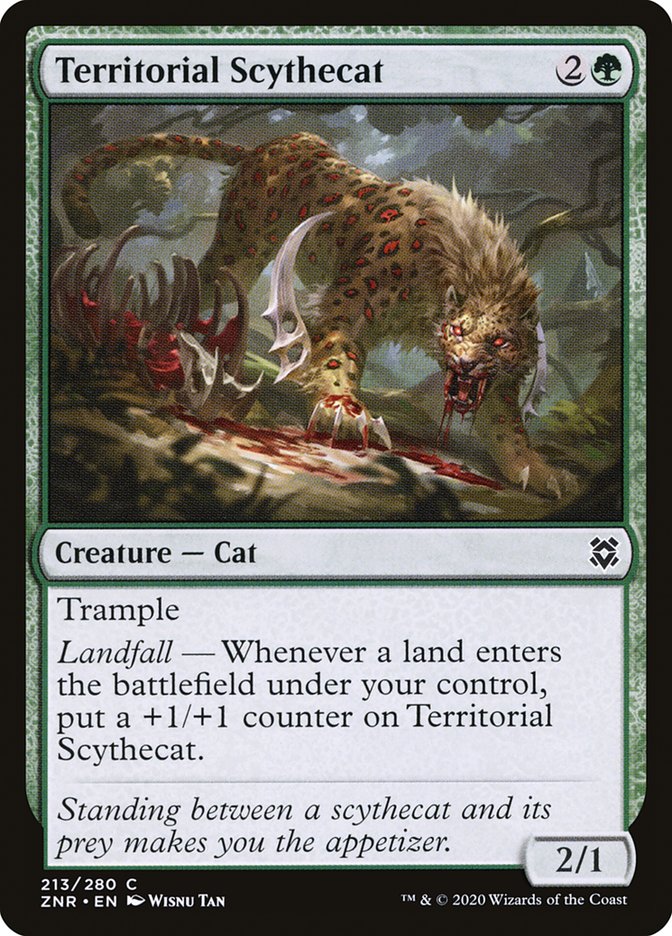 Territorial Scythecat [Zendikar Rising] | North Game Den