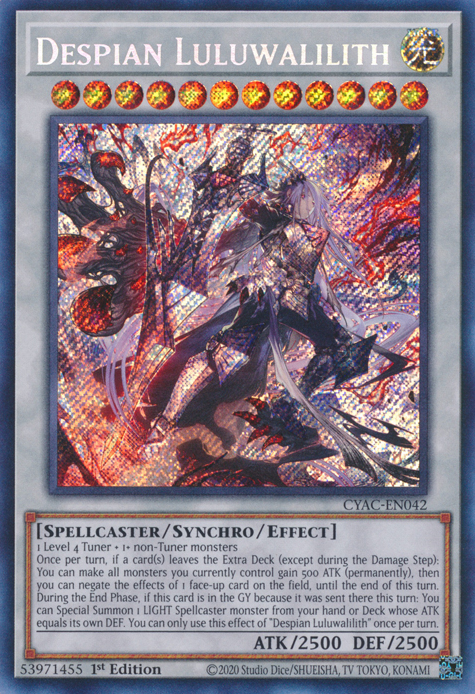 Despian Luluwalilith [CYAC-EN042] Secret Rare | North Game Den