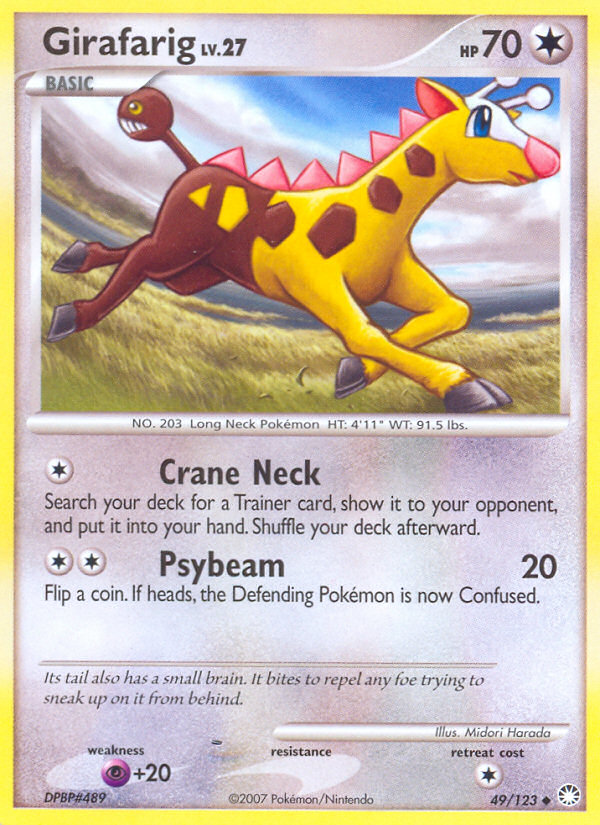 Girafarig (49/123) [Diamond & Pearl: Mysterious Treasures] | North Game Den