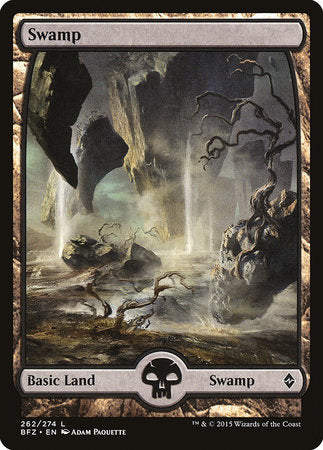 Swamp (262) - Full Art [Battle for Zendikar] | North Game Den