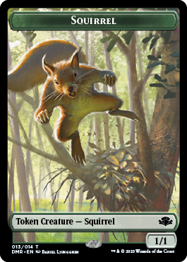 Goblin // Squirrel Double-Sided Token [Dominaria Remastered Tokens] | North Game Den