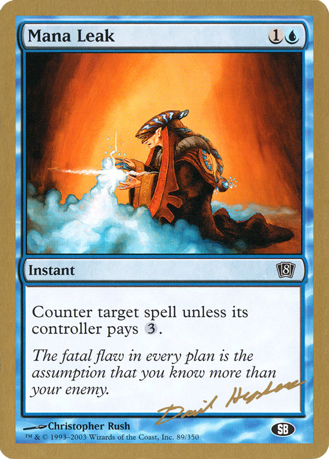 Mana Leak (Dave Humpherys) (SB) [World Championship Decks 2003] | North Game Den