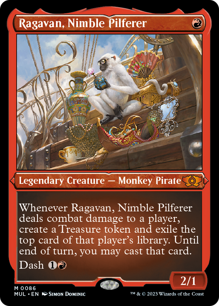 Ragavan, Nimble Pilferer (Foil Etched) [Multiverse Legends] | North Game Den