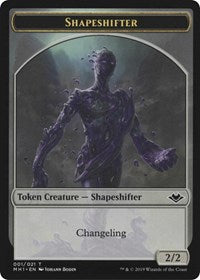 Shapeshifter (001) // Emblem - Serra the Benevolent (020) Double-sided Token [Modern Horizons Tokens] | North Game Den