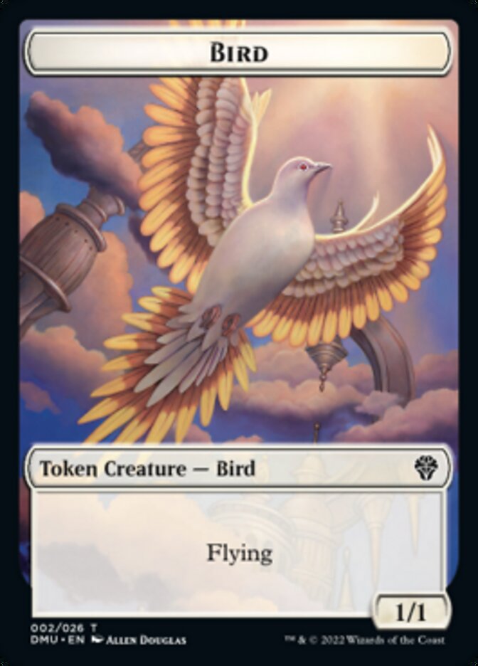 Bird (002) // Beast Double-sided Token [Dominaria United Tokens] | North Game Den