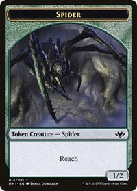 Spider // Spirit Double-Sided Token [Modern Horizons Tokens] | North Game Den