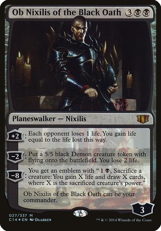 Ob Nixilis of the Black Oath (Commander 2014) [Commander 2014 Oversized] | North Game Den
