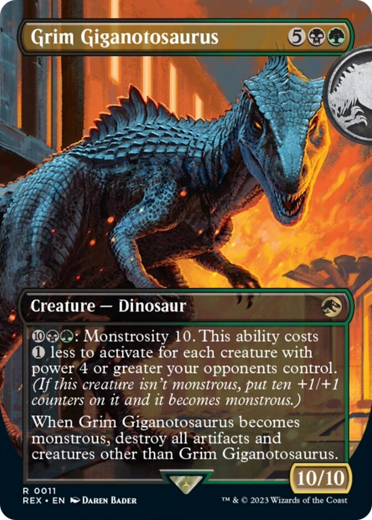 Grim Giganotosaurus (Borderless) [Jurassic World Collection] | North Game Den