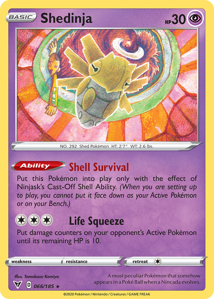 Shedinja (066/185) [Sword & Shield: Vivid Voltage] | North Game Den